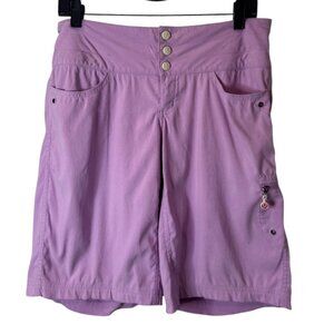 Lululemon purple high rise cargo shorts size M